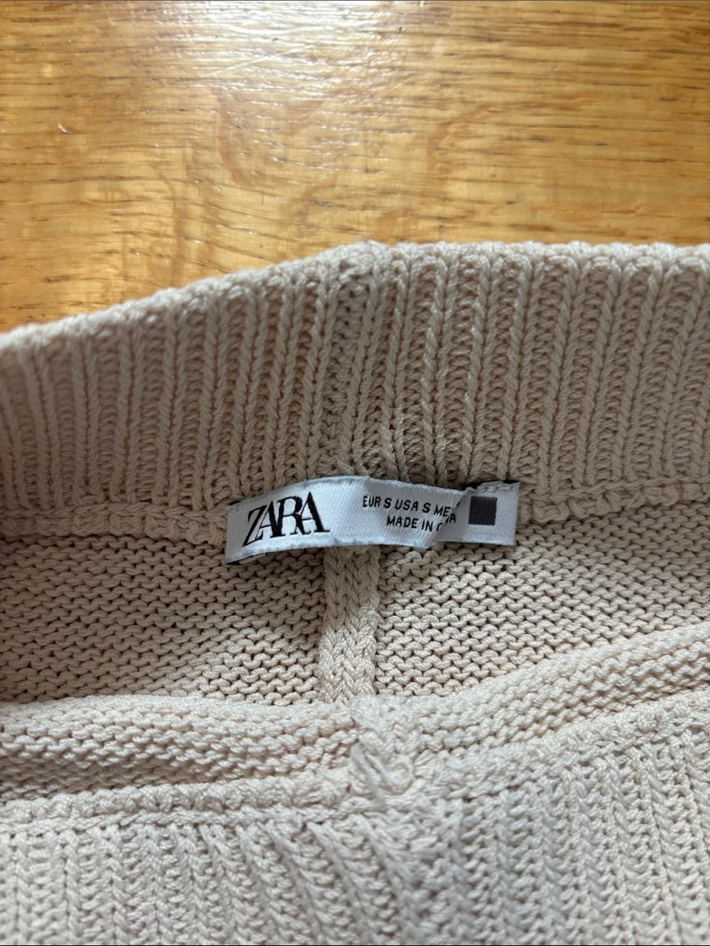 Zara Knit High-Waist Bike Shorts